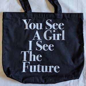 NWOT Prinkshop Girl Up Canvas Tote Bag